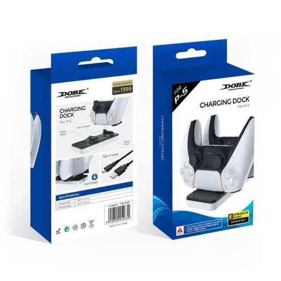 Dobe Ps5 Controller Charging Dock Tp5-0505 - White